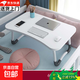 Computer desk, bed, lazy desk, simple bedroom folding table, student dormitory artifact, writing table, small table, flat style, warm white 60*40*28cm, assembled