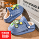 Delhui Plants vs. Zombies children's cotton slippers 2026 new indoor home non-slip soft bottom baby Sapphire plus velvet to keep warm 36/37-235MM (inner length)