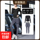Fitness sports tops for women 2025 new high-end yoga running suit Pilates training suit long-sleeved autumn fitness two-piece set Star Black + Sea Rock Gray XL suitable for 115-135 Jin Jin equals 0.5 kg