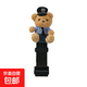Car child safety belt traffic police bear protective cover fixed adjuster anti-strangle cartoon baby shoulder pad set blue bear child safety belt holder