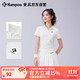 薰风（KUMPOO）羽毛球服女款透气速干运动短袖比赛训练服T恤K241W-1096 白色 M