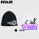 RVVR Luya Winter Warm Line Hat Outdoor Knitted Hat Fishing Baotou Ear Protection Soft Skin Friendly Warm Velvet Hat Shadow Black One Size