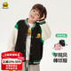 WALNUT DUCK little yellow duck baseball uniform 2025 spring new boys and girls versatile and cute jacket black 130