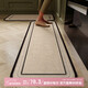 Yinshang kitchen rounded corner floor mat set, oil-proof and non-slip carpet, wipeable, washable and absorbent floor mats