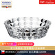 BOHEMIA Czech imported crystal glass fruit plate home gift fruit plate fruit bucket basin decoration light luxury home DIAMOND diamond fruit bucket 325mm