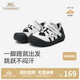 YEEHOO baby stable shoes baby toe-cap casual shoes antibacterial soft-soled shoes spring and autumn breathable mesh shoes versatile children's shoes