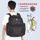 FASITE Backpack Tool Bag Large Thick Canvas Wear-Resistant Multifunctional Repair Backpack Black Unprinted