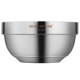 GOLDENKEY 304 stainless steel bowl up to 12cm double-layer thickened, heat-insulated, fall-resistant and durable children's rice bowl GK-120K