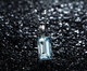 Millai Natural Colored Treasure 3.8 carat Aquamarine Pendant 18K Gold Colored Gemstone Women's Birthday Wedding Wife Gift Not Included Chain Necklace Can Be Customized