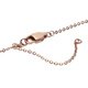 MICHAEL KORS MK Necklace Women's Rose Gold Metallic Rhinestone Heart Necklace MKJ3971791