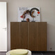 Stu sitoo thickened self-adhesive wallpaper waterproof PVC wood grain sticker wardrobe cabinet old door furniture renovation sticker 45 cm * 10 m 2020 walnut