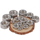 316/304 stainless steel hexagonal nut complete set hexagonal nut screw cap bolt screw nut DIN934 M6 50 pieces 304 coarse thread