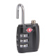 RESET password lock small TSA password padlock overseas European and American travel trolley luggage checked portable luggage cabinet lock black RST-203