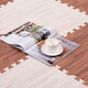 Zhengba splicing carpet suede foam puzzle carpet non-slip thickened living room foyer children's bedroom bedside splicing carpet tatami wood grain mat-white wood grain 30*30cm