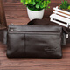 CHEER SOUL/Xizhixiu long sports waist bag coupon wallet crossbody bag casual men's cowhide multi-function bag 5012 coffee color