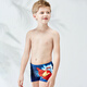 ZOKE children's swimsuit cute boys Marvel Iron Man swimming trunks medium-sized children's swimsuit DS1703208 Red Lan Marvel cartoon version 120-56-53(10)