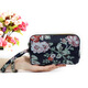 SHU GUO ER Clutch Fabric Long Women's Wallet Canvas Three-Layer Zipper Coin Purse Bicycle #C221