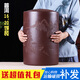 Jiu Shengxiang Yixing purple clay tea jar large tea storage jar Pu'er tea cake storage jar sealed tea jar purple clay jar tea bucket 22 cakes bamboo clay painting green landscape + solid wood base