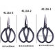 Zhang Xiaoquan industrial scissors, garden scissors, sharp leather cutting, sewing scissors, curtain cloth scissors, cloth scissors, clothing scissors, black medium size 4111A-2, length 18.5cm, single pair
