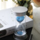 Cuttlefish silver cover hourglass blue sand 30 minutes 1985 timed creative home decoration birthday gift