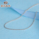 Caibai Jewelry Platinum Necklace Pt950 Fashionable Platinum Women's Great Wall O-shaped Necklace Price BJ Platinum About 3.16g About 40cm