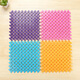 Zhengba colorful big feet bathroom splicing floor mats water-proof floor mats free splicing bathroom non-slip mats kitchen cuttable floor mats toilet partition water foot mats shower orange 25*25cm