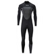 HiSEA1.5mm wetsuit men's thermal suit one-piece surfing suit snorkeling suit jellyfish suit swimsuit winter swimsuit black S