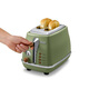 Delonghi Delonghi Toaster Oven Toast Slice Oven Household Bread Slicer 2-Slice Breakfast Warming Machine CTO2003.VGR Olive Green CTO2003.VGR Olive Green