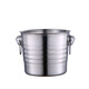 Boelter stainless steel ice bucket portable ice bucket home bar KTV champagne red wine ice bucket hotel room ice bucket small portable ice bucket 3 liters + ice clip