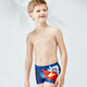 ZOKE children's swimsuit cute boys Marvel Iron Man swimming trunks medium-sized children's swimsuit DS1703208 Red Lan Marvel cartoon version 120-56-53(10)
