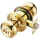 Stainless steel ball door lock universal wooden door old-fashioned toilet bedroom indoor keyless ball head mechanical lock stainless steel center distance 60/70mm 9214PB