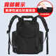 FASITE Backpack Tool Bag Large Thick Canvas Wear-Resistant Multifunctional Repair Backpack Black Unprinted