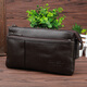 CHEER SOUL/Xizhixiu long sports waist bag coupon wallet crossbody bag casual men's cowhide multi-function bag 5012 coffee color