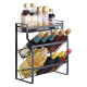 Cui Dahuang storage rack three-layer carbon steel one-piece no installation and no punching solid bold storage kitchen storage rack spice rack TL01Y