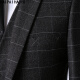 Haipaihaoyu Suit Men Gentleman Slim Business Formal Wear Traje gris oscuro Entrevista de traje profesional Vestido de novia 9911 Dark Grey 4xl (190)