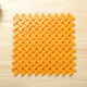 Zhengba colorful big feet bathroom splicing floor mats water-proof floor mats free splicing bathroom non-slip mats kitchen cuttable floor mats toilet partition water foot mats shower orange 25*25cm