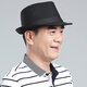 BILLSURF Woolen Hat Men's Autumn and Winter Matching Hat Middle-aged and Elderly Casual Jazz Hat Dad Black British Hat Men's Flat Ribbon-Gray One Size 56-58