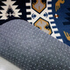 Zhonghong Mediterranean living room carpet coral velvet coffee table blanket bedside blanket bed front modern blue carpet large area bedroom home full carpet Nordic simple machine washable cat feeling blue diamond coral velvet 130*190CM
