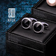 KFLK high-end light luxury black cufflinks men's shirt sleeve nails business casual all-match shirt buttons metal cuff buttons F815