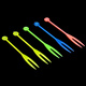 Petunia disposable fruit fork, cake fork, dessert fork, tasting fork, food fork, KTV fruit pick, bulk transparent OK fork, 4000 pieces, fruit fork