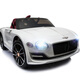 BeRica 4WD liter leather seat Bentley authorized baby electric car remote control four-wheel car toy car can seat people white 4WD + dual batteries + leather seat + remote control