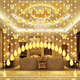 Xiangshangge crystal bead curtain butterfly hole-free partition porch aisle toilet toilet balcony living room bedroom door curtain hanging curtain 25 arc shapes