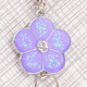 
Zhenge mobile phone lanyard short mobile phone rope mobile phone rope lanyard mobile phone chain hanging brand breast key Apple 6s flower (purple) lanyard - short