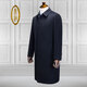 
Ding bronze woolen coat men's long knee business cadre clothes new brand middle-aged and elderly wool coat men's windbreaker navy blue 80339-79 170