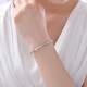 Yuan Shengfu's new PT950 premium push-pull glossy platinum bracelet, women's thick platinum bracelet with adjustable mouth, 24.52 grams (solid)