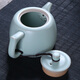 Xiangye Ru kiln teapot ceramic kung fu tea set well railing pot Ru porcelain set large filter household tea set can be opened and raised well railing pot 260ml