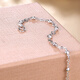 Saturday Fortune (ZLF) PT950 platinum bracelet for women, fashionable and versatile love flower piece beaded platinum bracelet 16cm + tail chain 2cm -4.09g