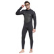 He Jiangong one-piece long sleeve 1.5mm diving suit jellyfish suit snorkeling suit warm surf suit winter swimming suit 1283 black M