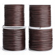 Guanyu handmade round strand brown wax thread non-elastic wax rope bracelet pendant rope text play star and moon Bodhi Vajra wear-resistant wire thickness 1.5mm 15 meters / roll