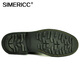 Simericc Full Leder Military Parade Stiefel, ein Fuß militärische Reitstiefel, Herren-Motorrad-Ritterstiefel, echte Lederstiefel 6629 Black 42 (260 mm)